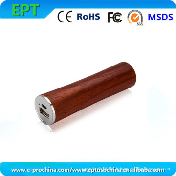 2600mAh Popular Wood Power Bank for iPhone/Samsung (EP32)